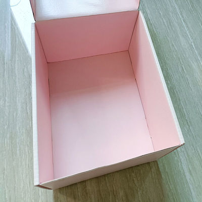 Ordine su misura Scatole postali in cartone rosa per imballaggi ecologici