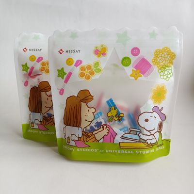 Materiale di qualità alimentare Zip Lock Baghe di sigillo termico Stand Up Transparent Bag Imballaggio in plastica