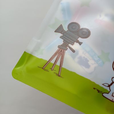 Materiale di qualità alimentare Zip Lock Baghe di sigillo termico Stand Up Transparent Bag Imballaggio in plastica