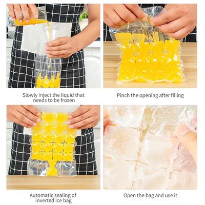 Struttura del materiale PE Trasparente Tasse di imballaggio in plastica a base di ghiaccio usa e getta personalizzate