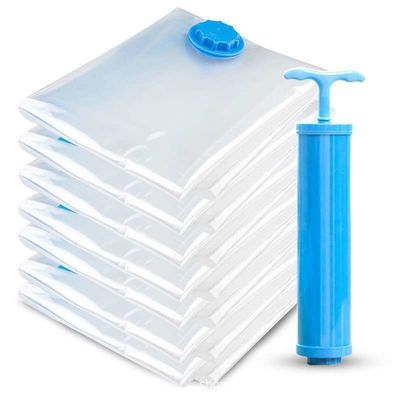 Busta di compressione al vuoto in plastica PE per coperte, abbigliamento e valvola di aspirazione dell'aria