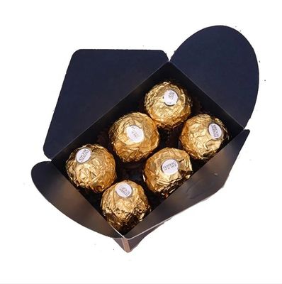 Stampa su misura Scatole di carta pieghevole di lusso Scatole di confezionamento di carta elegante per cioccolato
