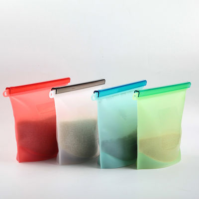 Customized Logo cucina borsa di silicone per bambini snack set di stoccaggio riutilizzabile di qualità alimentare