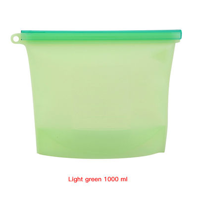 Customized Logo cucina borsa di silicone per bambini snack set di stoccaggio riutilizzabile di qualità alimentare