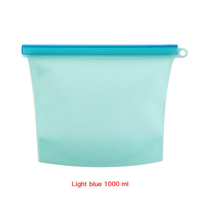 Customized Logo cucina borsa di silicone per bambini snack set di stoccaggio riutilizzabile di qualità alimentare