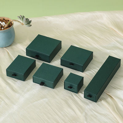 Taglia di logo personalizzato Casella scorrevole di lusso con nastro gioielli Cassa regalo Set cassetto