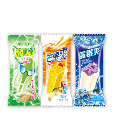 Imballaggio di ghiaccio di plastica stampato su misura per gelati congelati trasparenti