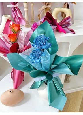 Esemplare gratuito Stampa su misura Fiori impermeabili Carta di avvolgimento per il bouquet del fiorista