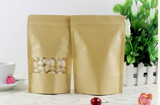 Confezione alimentare Pasticceria Sacchetto di carta kraft con design personalizzato per finestre e ecologico
