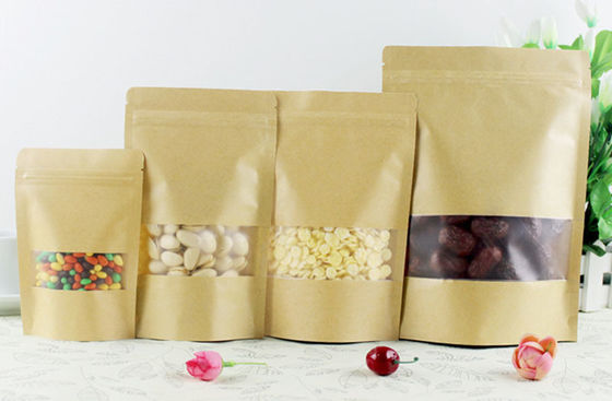 Confezione alimentare Pasticceria Sacchetto di carta kraft con design personalizzato per finestre e ecologico