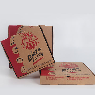 Scatole a fessura 9 pollici cartone ondulato monouso scatola da pranzo per la cottura e takeaway