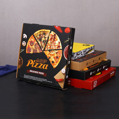 Scatole a fessura 9 pollici cartone ondulato monouso scatola da pranzo per la cottura e takeaway