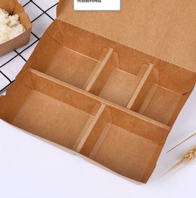 Contenitore di carta artigianale stampato per cibo sushi confezioni giapponesi slim da portare via usa e getta