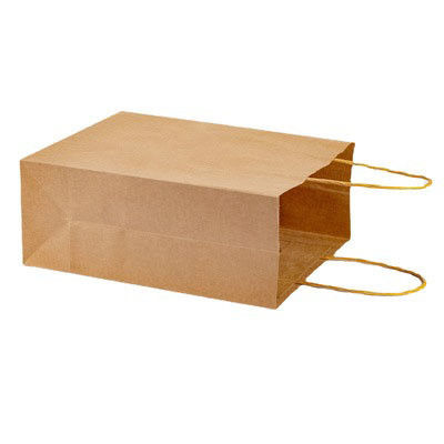 Flexiloop Manico Logo personalizzato Acceptato Sacchetti di carta Kraft per boutique shopping regalo