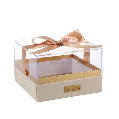 Scatola di imballaggio carta regalo per candele Logo personalizzato Luxury Acrylic trasparente scatola di archiviazione