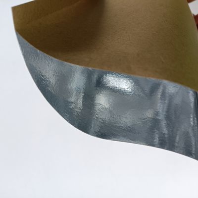 0.14MM Spessore Sacchetto di carta kraft eco-compatibile con foglio di alluminio e stampa in gravura