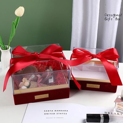 Scatola di imballaggio carta regalo per candele Logo personalizzato Luxury Acrylic trasparente scatola di archiviazione