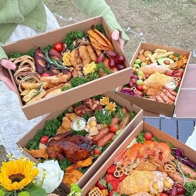 Pacchetto per fast food personalizzato 25*36*8cm per pasta chimica e stampa personalizzata