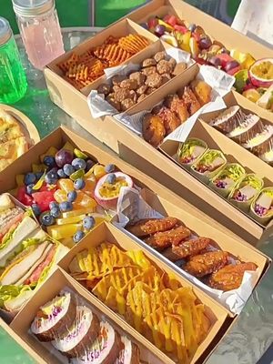 Pacchetto per fast food personalizzato 25*36*8cm per pasta chimica e stampa personalizzata
