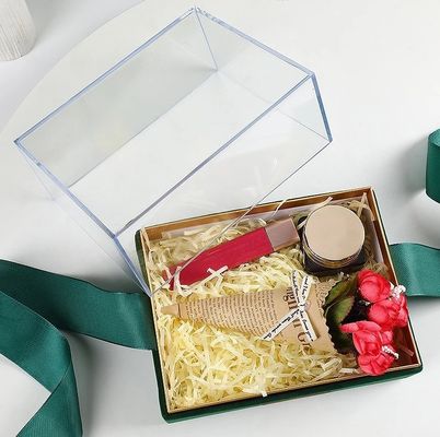 Scatola di imballaggio carta regalo per candele Logo personalizzato Luxury Acrylic trasparente scatola di archiviazione