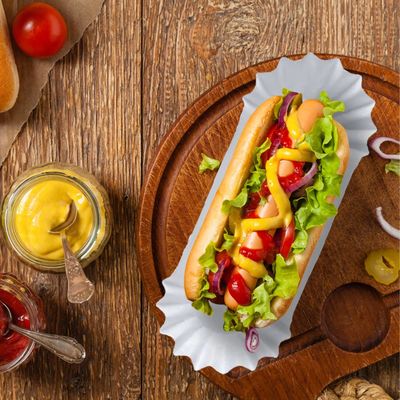Imballaggio usa e getta per cibi da 6' Sandwiches con flauto bianco Hamburger e altro in scatola asettica