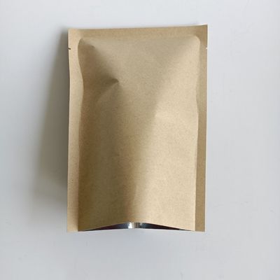 0.14MM Spessore Sacchetto di carta kraft eco-compatibile con foglio di alluminio e stampa in gravura