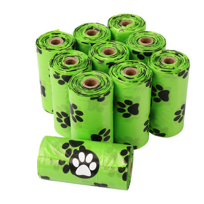 2 rotoli per la consegna 15 pezzi di materie prime importate degradabili PET per cani, gatti, POP sacchetto della spazzatura