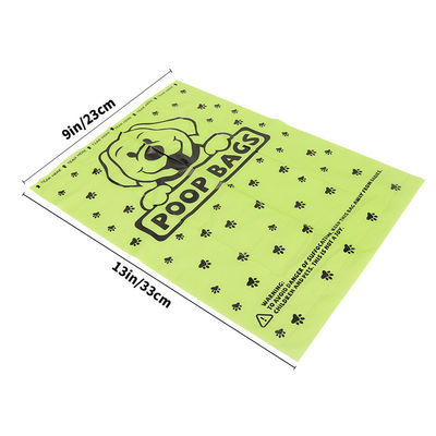 Sacchetto di spazzatura in plastica per cani e gatti con un rotolo di unità PE e logo OEM