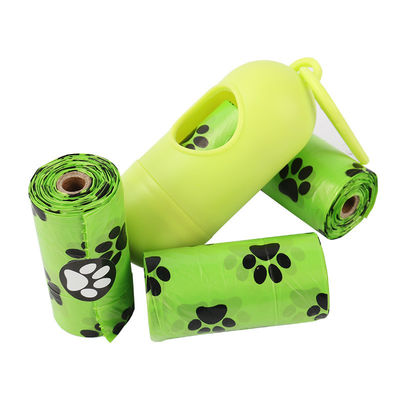 Sacchetto di spazzatura in plastica per cani e gatti con un rotolo di unità PE e logo OEM
