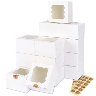 Scatole di torte a colori personalizzati da 10x10x10 per confezionare dessert e dolci