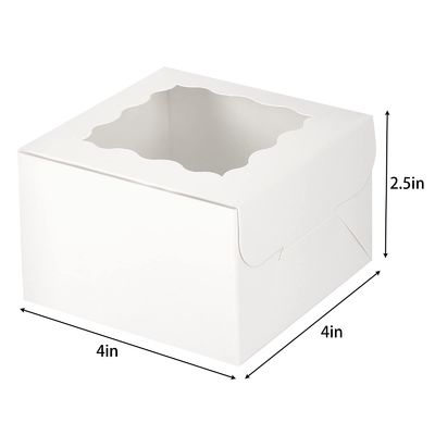 Scatole di torte a colori personalizzati da 10x10x10 per confezionare dessert e dolci