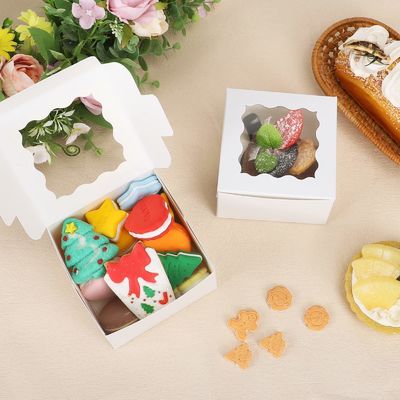Scatole di torte a colori personalizzati da 10x10x10 per confezionare dessert e dolci