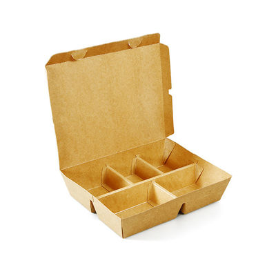 Imballaggio per snack personalizzato Cartoni di carta kraft per imballaggi per fast food