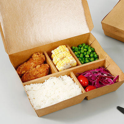 Imballaggio per snack personalizzato Cartoni di carta kraft per imballaggi per fast food