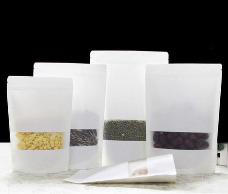50-200 micron Spessore sacchetto in piedi sacchetti di carta kraft per imballaggi di sacchetti da tè