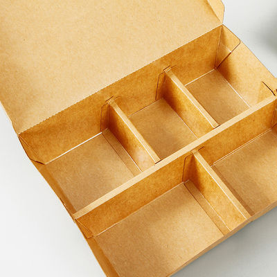Imballaggio per snack personalizzato Cartoni di carta kraft per imballaggi per fast food