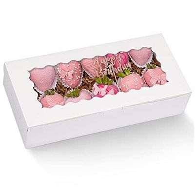 10 12 &quot;Inch High Cheese Cake Cupcake Paper Bakery Box con finestra trasparente
