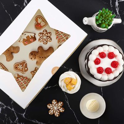 10 12 &quot;Inch High Cheese Cake Cupcake Paper Bakery Box con finestra trasparente