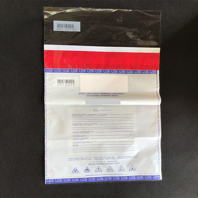 ISO9001 Certificato Borsa di plastica per corriere di sicurezza in contanti per borsa di deposito in banca con valvola