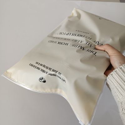 Grave Printing Zipper Plastic Bag for Garment Packaging Logo personalizzato e impermeabile