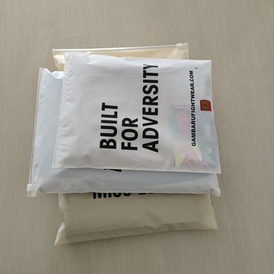 Grave Printing Zipper Plastic Bag for Garment Packaging Logo personalizzato e impermeabile