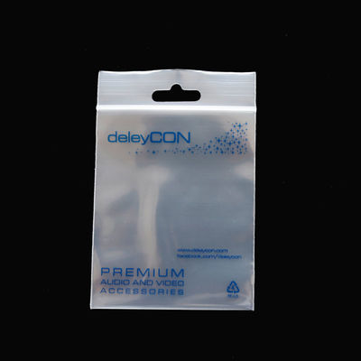 Materiale LDPE Gioielli personalizzati Piccolo sacchetto ziplock riutilizzabile con certificazione SGS65