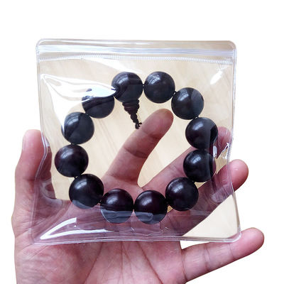 Baglietti per gioielli con cerniera di plastica chiara e spessa