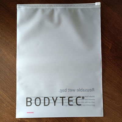 Custom Low MOQ Sacchetto di plastica con cerniera Sacchetto ristretto per abbigliamento Cerniera ghiacciata