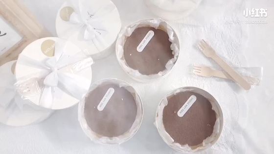 Non rivestito 12,5 cm di diametro rotondo 5,5 cm di altezza scatola di torte Perfetto per le esigenze di cottura personalizzate