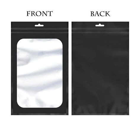 Cassa con logo personalizzato Opp Imballaggio trasparente Sacchetti di plastica stratificati Sacchetti chiudibili per cosmetici