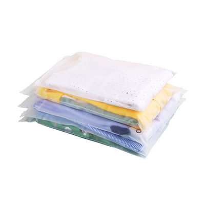 Spazzatura ecocompatibile con sacchetti di imballaggio in plastica a chiusura zip per abbigliamento 0,08 mm