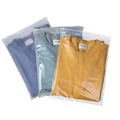 Spazzatura ecocompatibile con sacchetti di imballaggio in plastica a chiusura zip per abbigliamento 0,08 mm