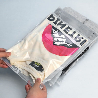 Spazzatura ecocompatibile con sacchetti di imballaggio in plastica a chiusura zip per abbigliamento 0,08 mm