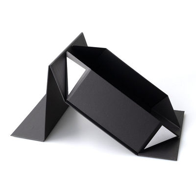Flap Custom Matte Black Luxury Foldable Hard Paper Magnetic Closure Gift Box per regali